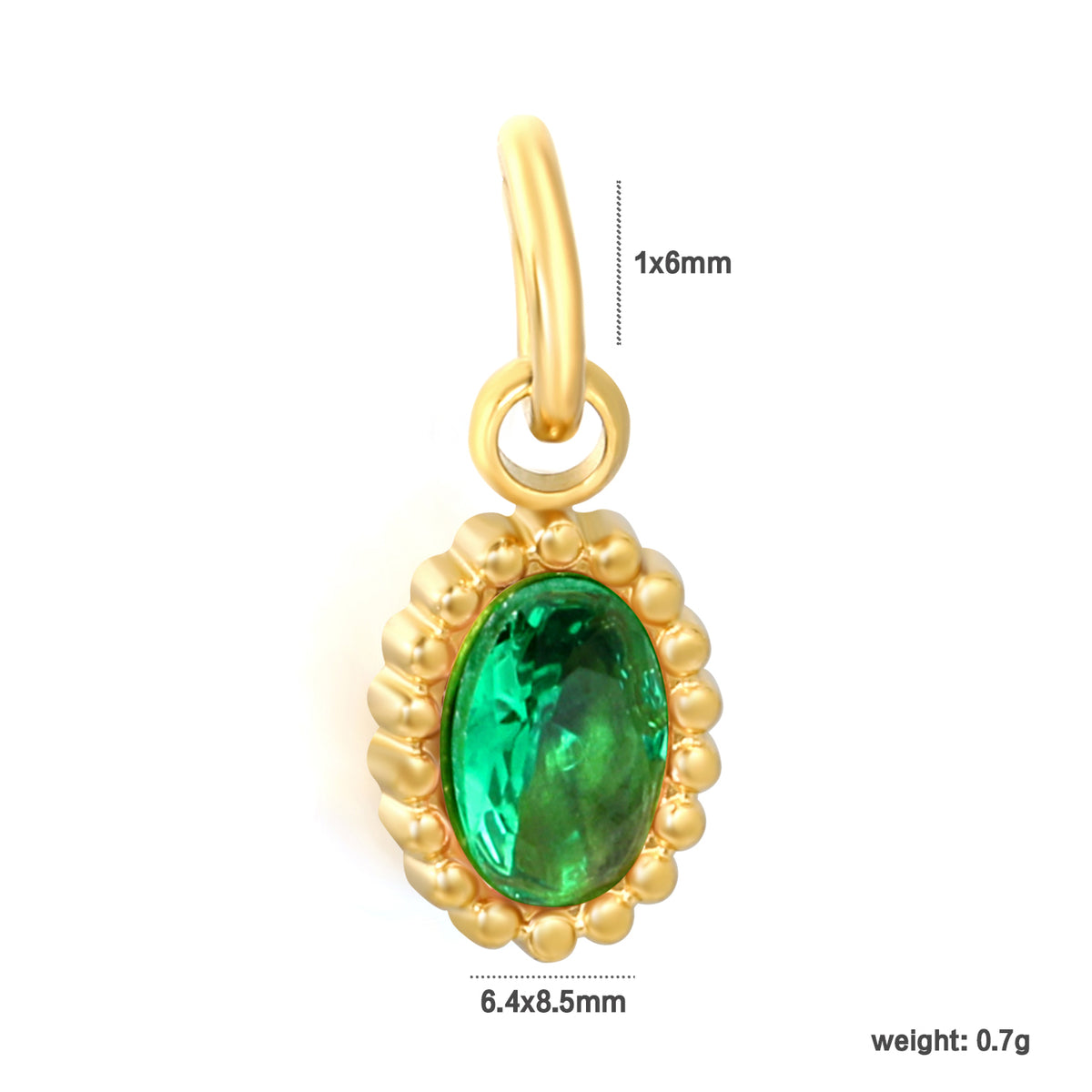 Emerald Glow Charm