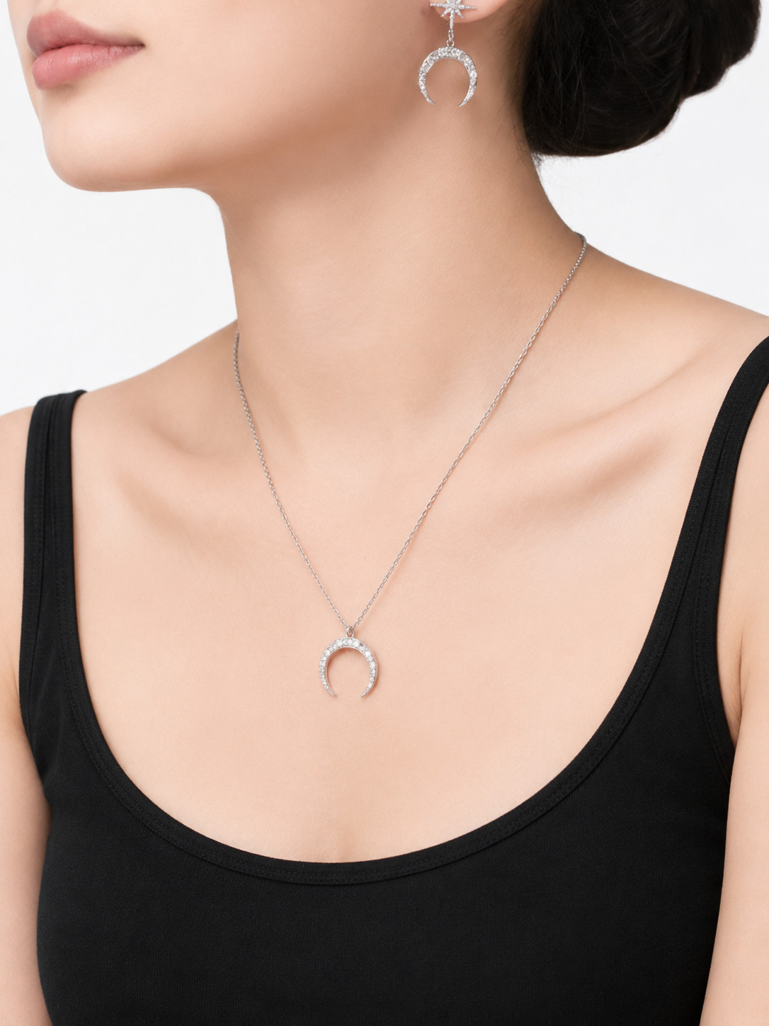 Astra Crescent Necklace
