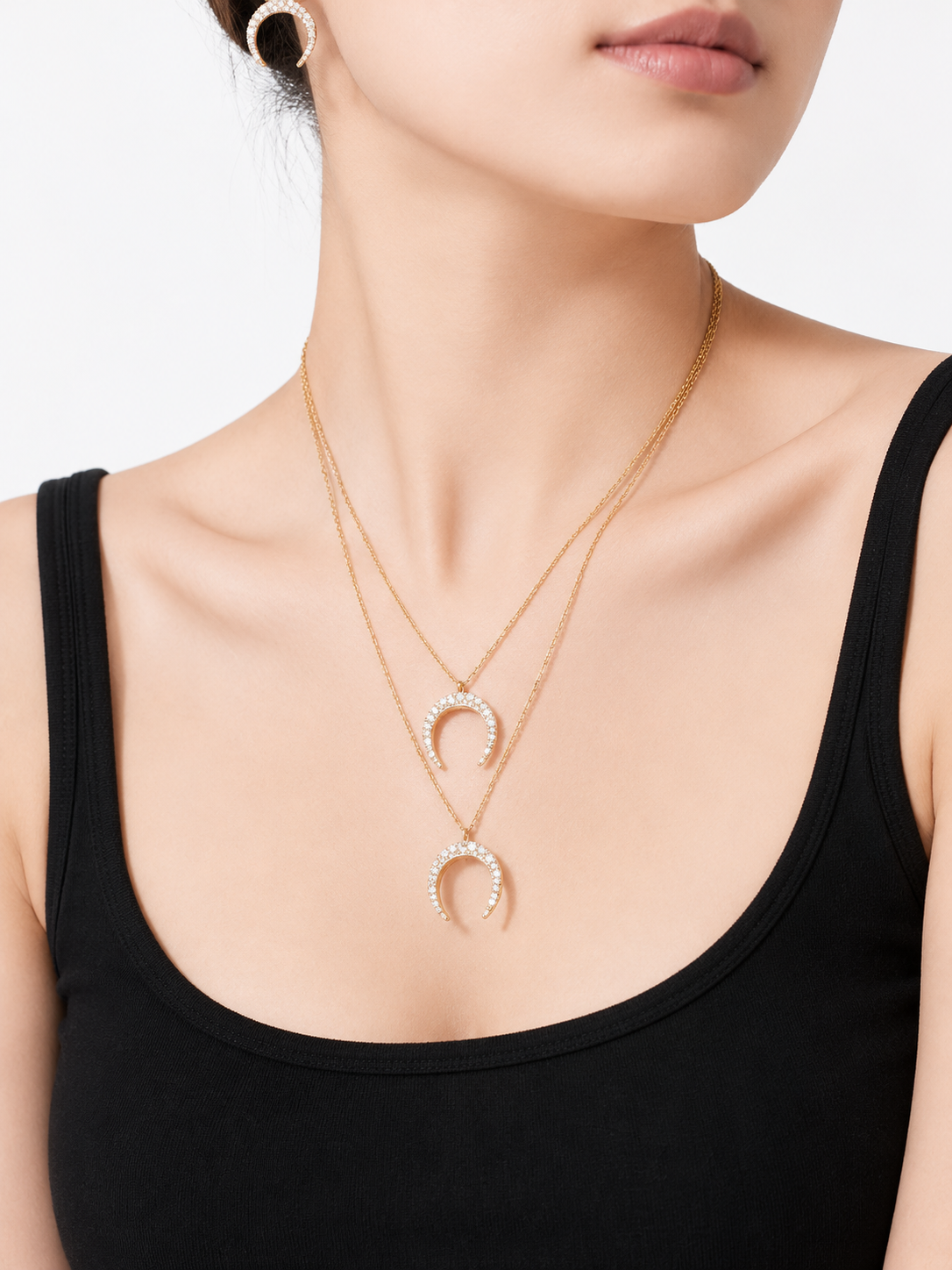 Astra Crescent Necklace