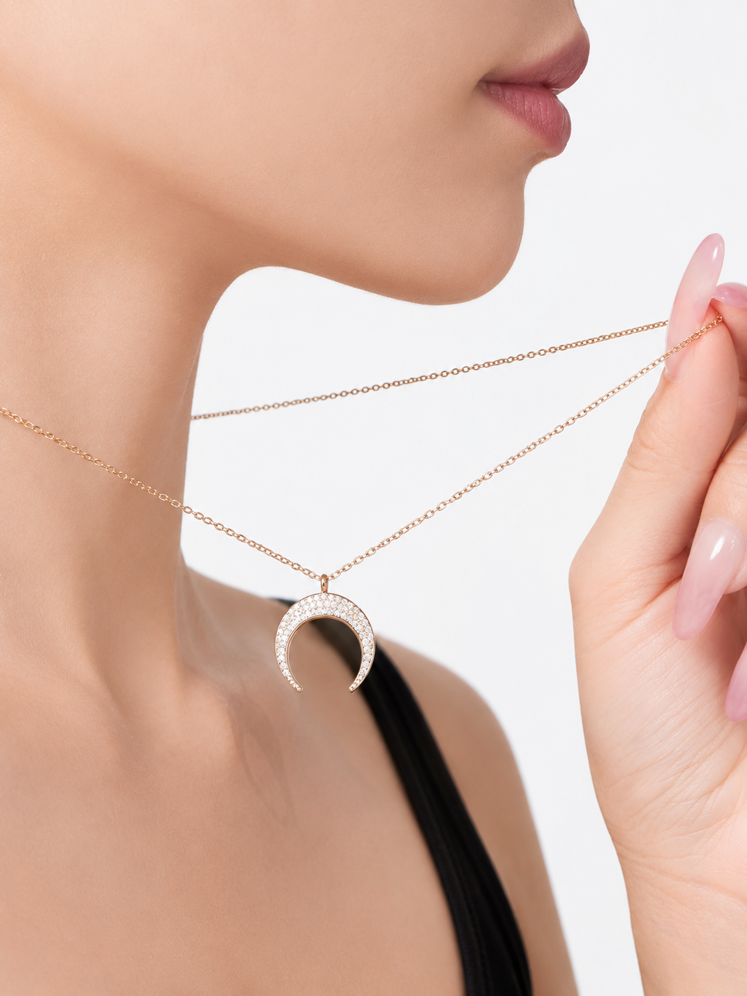 Astra Crescent Necklace