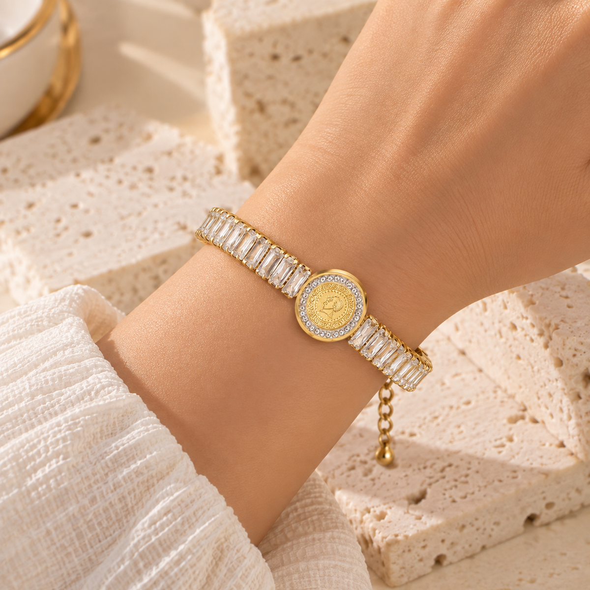 Aureus Medallion Bracelet
