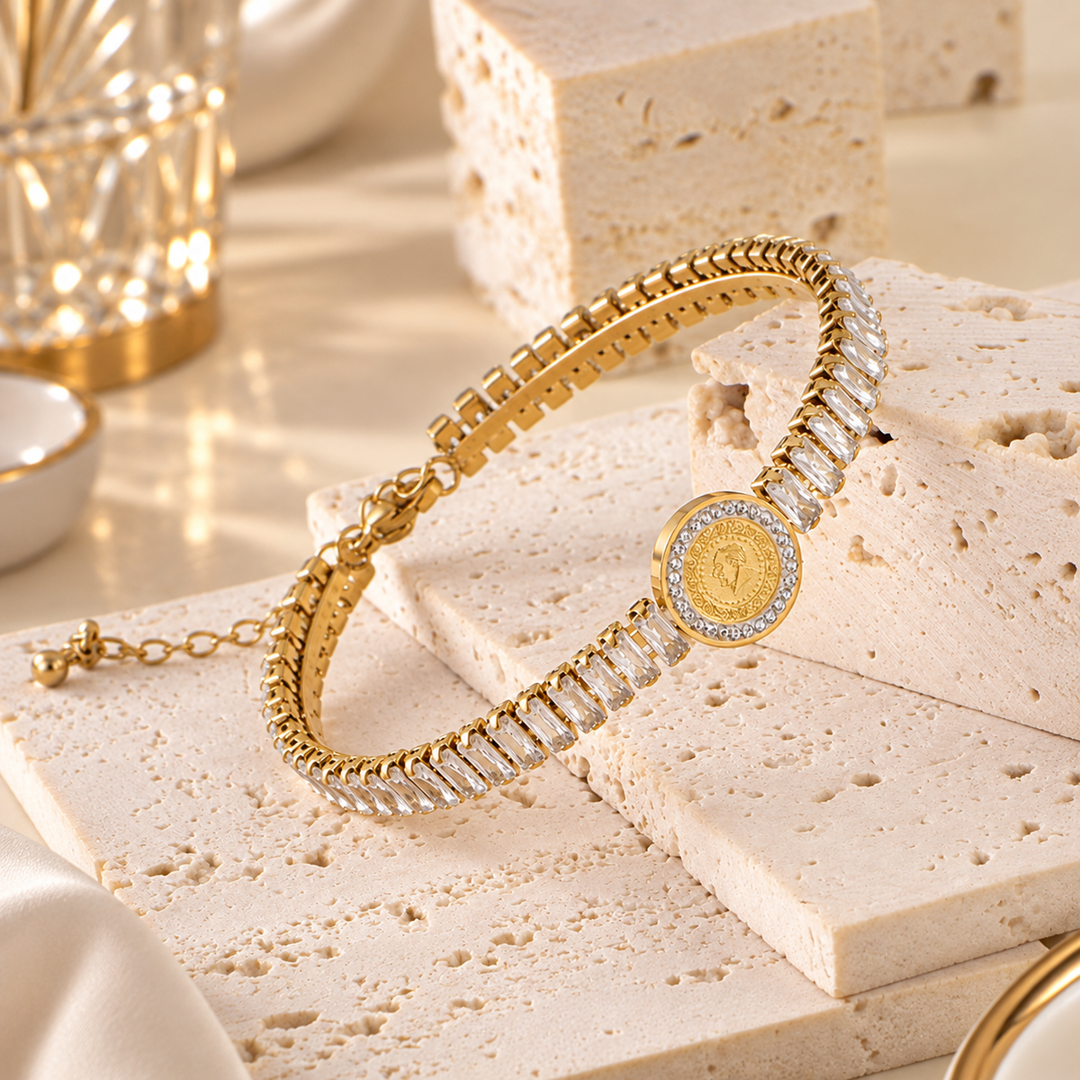 Aureus Medallion Bracelet