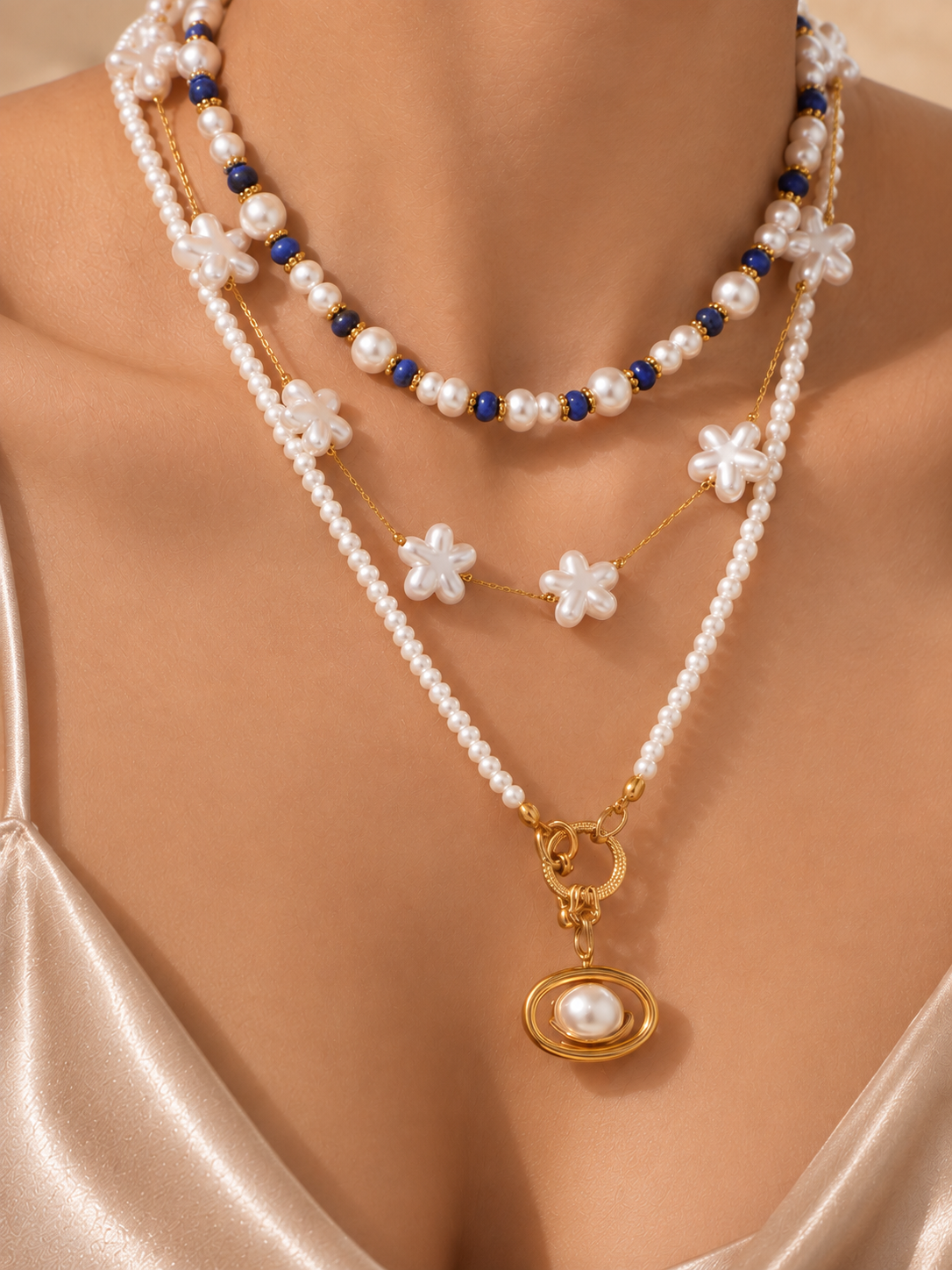 Orbit Pearl Necklace