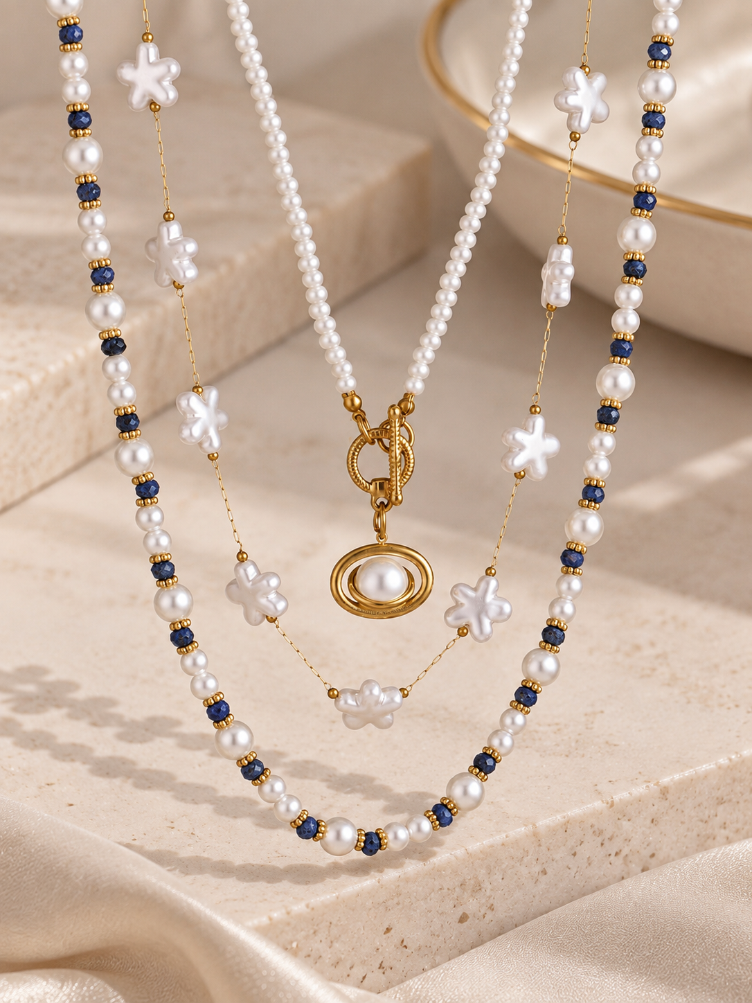 Orbit Pearl Necklace