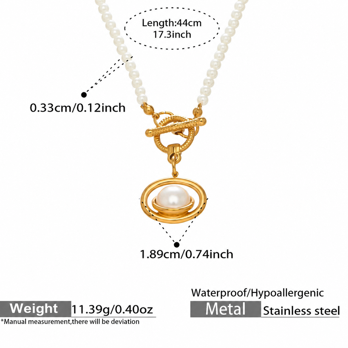 Orbit Pearl Necklace