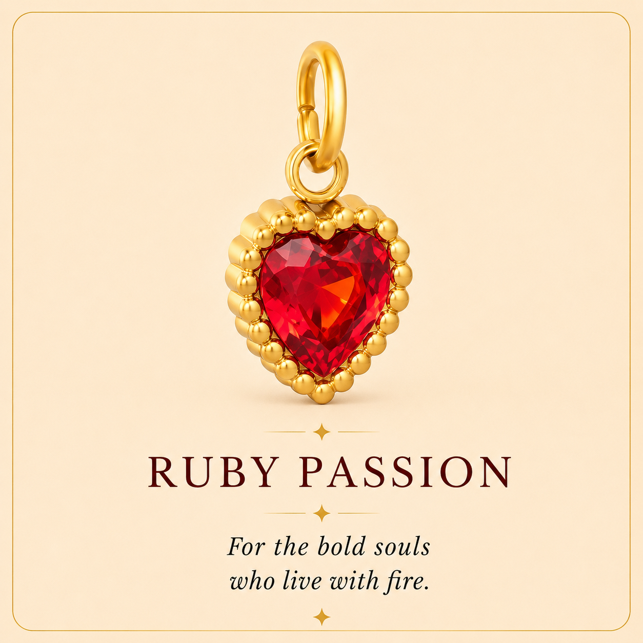 Ruby Passion charm