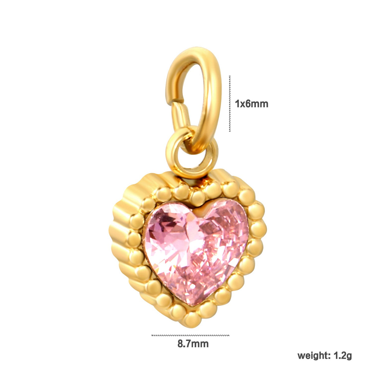 Blush Heart Charm