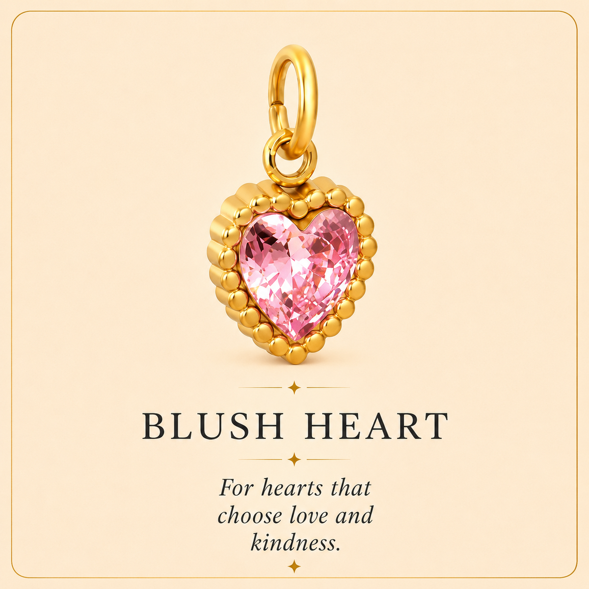 Blush Heart Charm