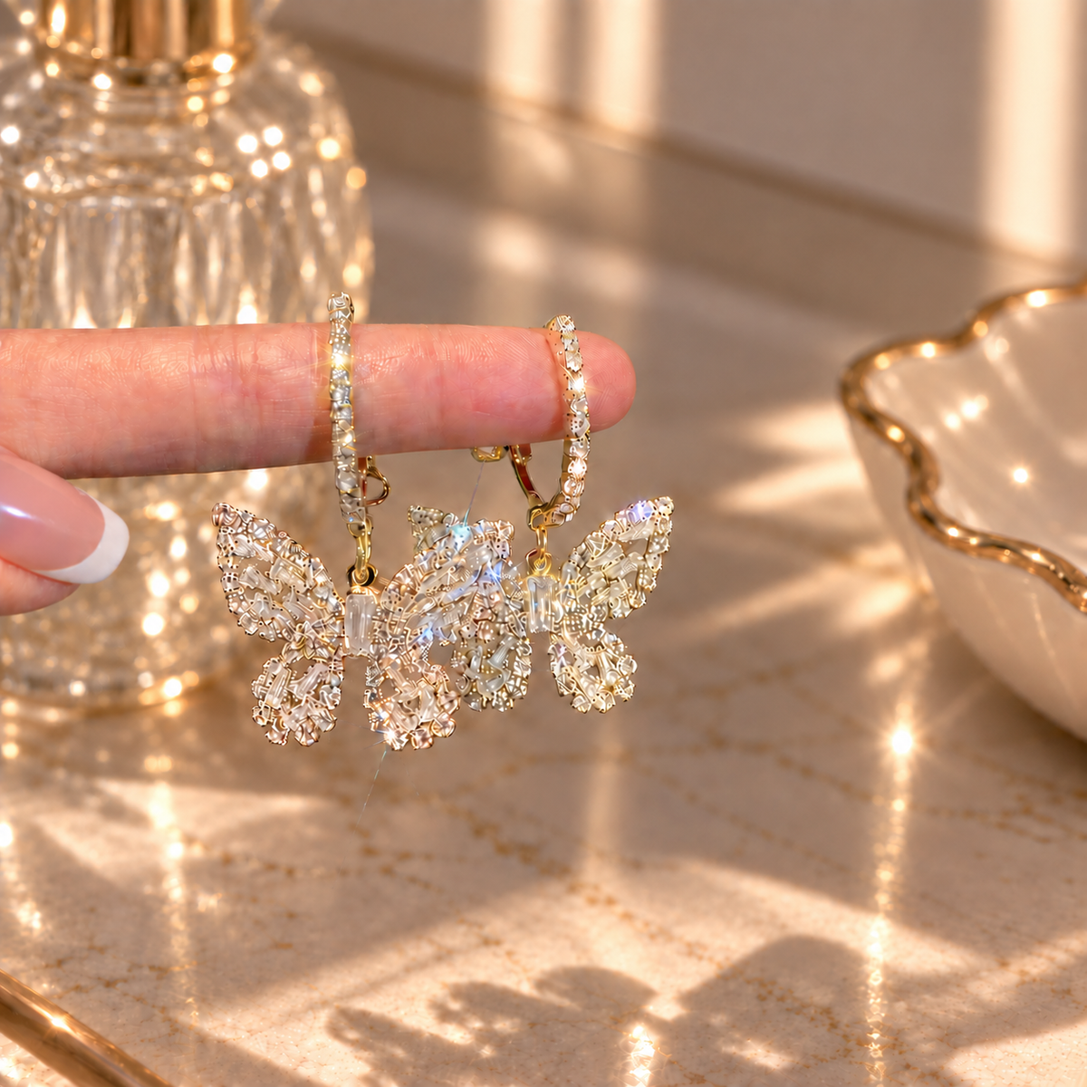 Celestial Flutter Hoops