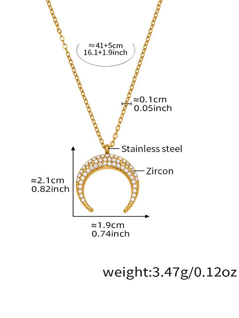 Astra Crescent Necklace