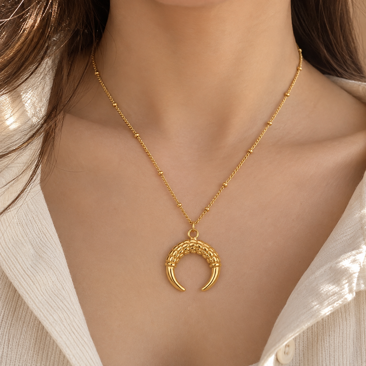 Luna Tusk Necklace