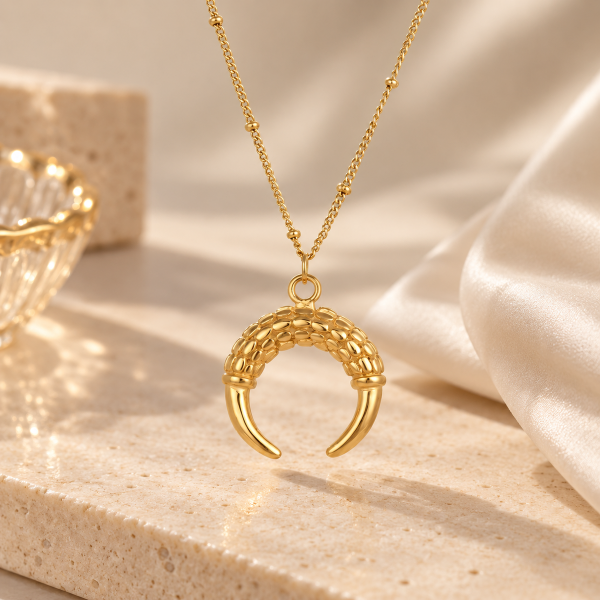 Luna Tusk Necklace